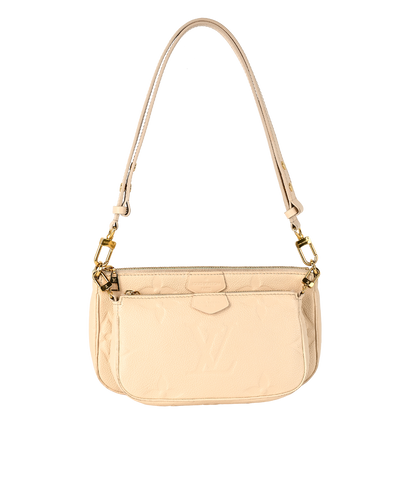 Multi Pochette Accessoires, &pound;1,200, Handbags, Cream, Leather, Front view